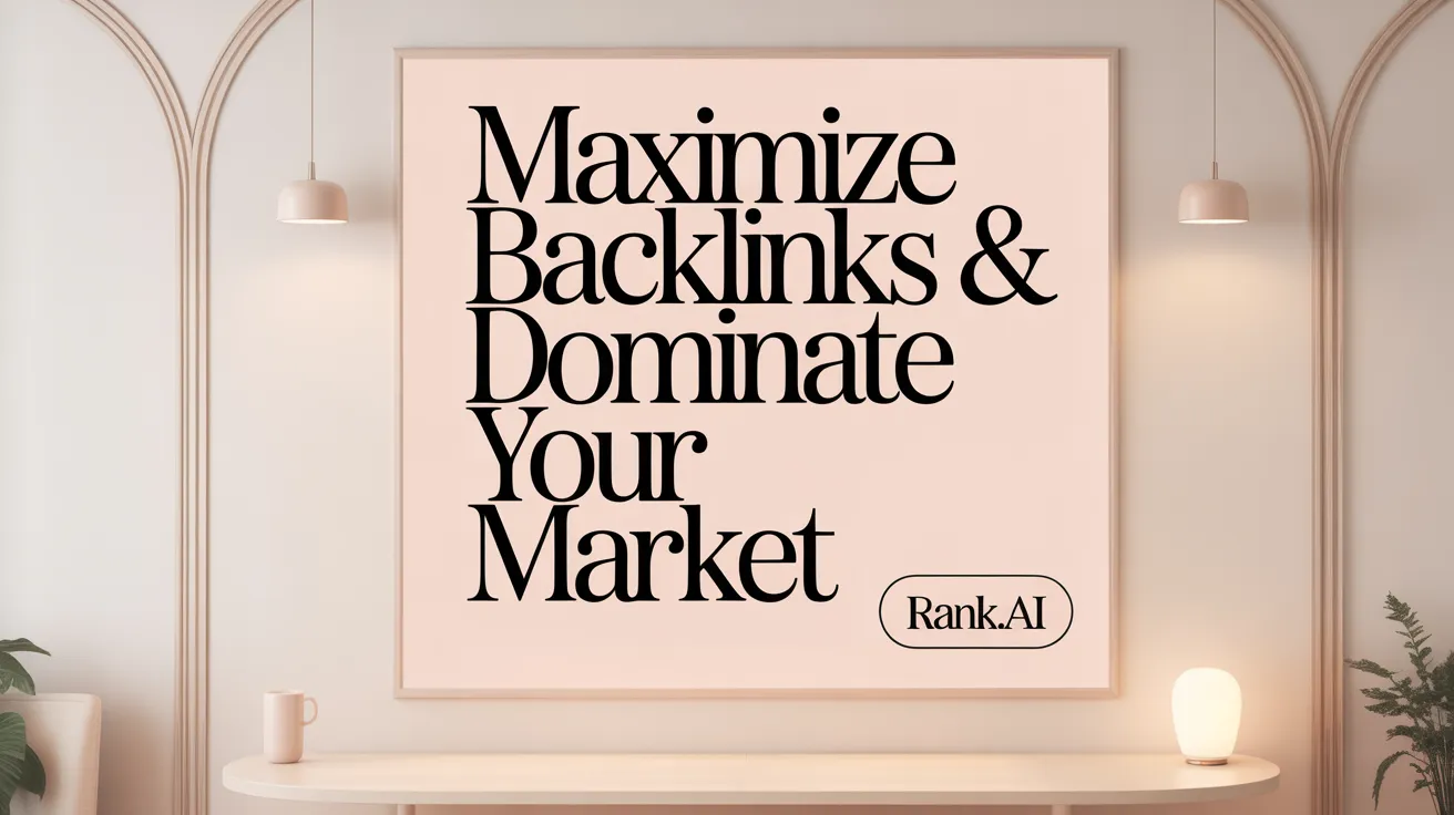 Maximize Backlinks &amp; Dominate Your Market