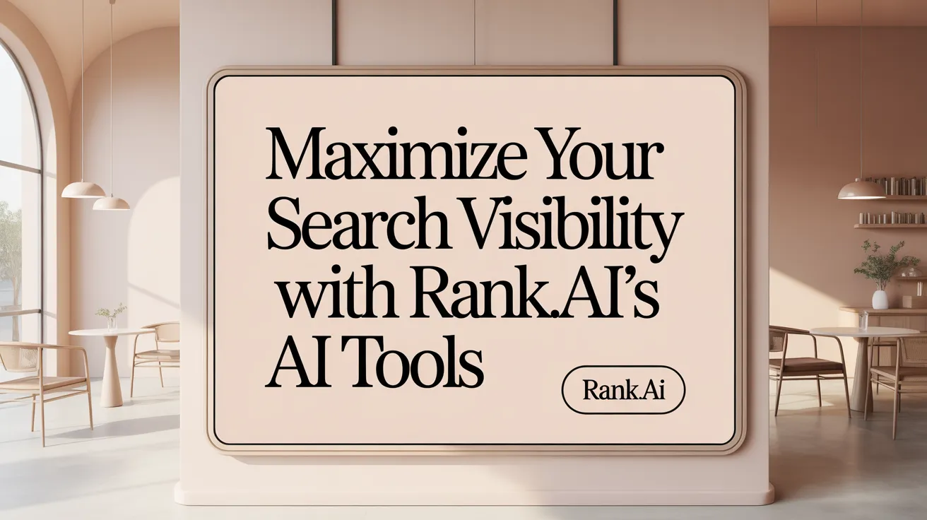 Maximize Your Search Visibility with Rank.ai’s AI Tools