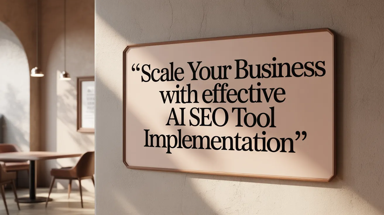 Scale Your Business with Effective AI SEO Tool Implementation