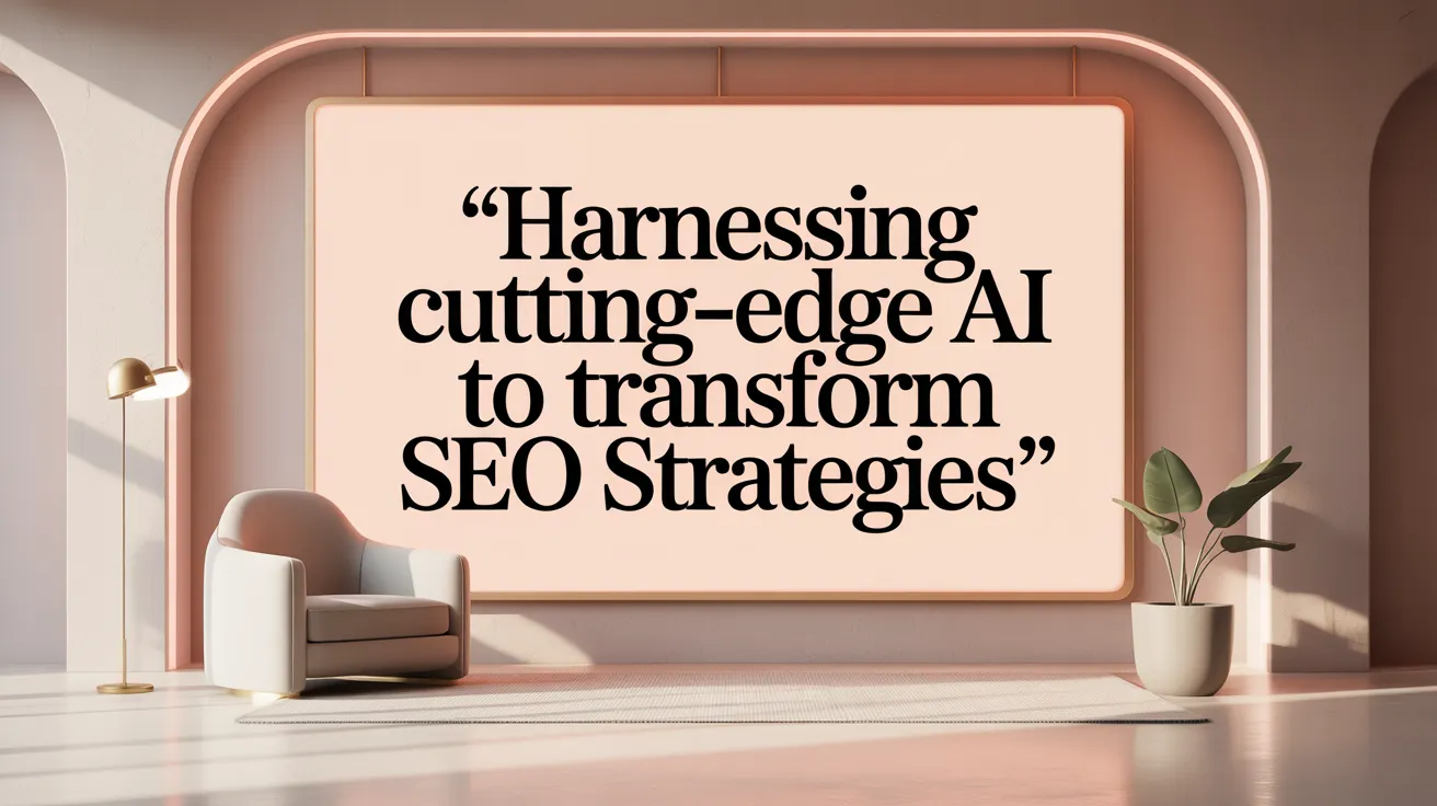 Harnessing Cutting-Edge AI to Transform SEO Strategies