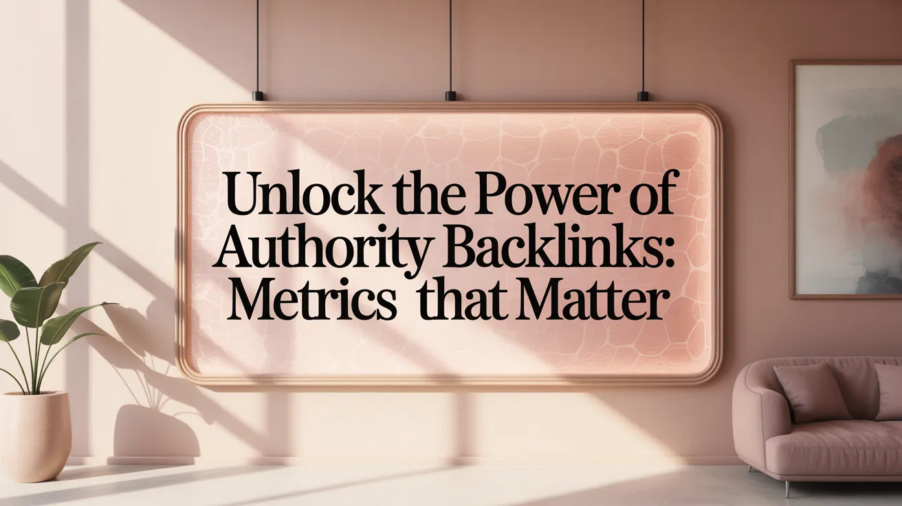 Unlock the Power of Authority Backlinks: Metrics That Matter