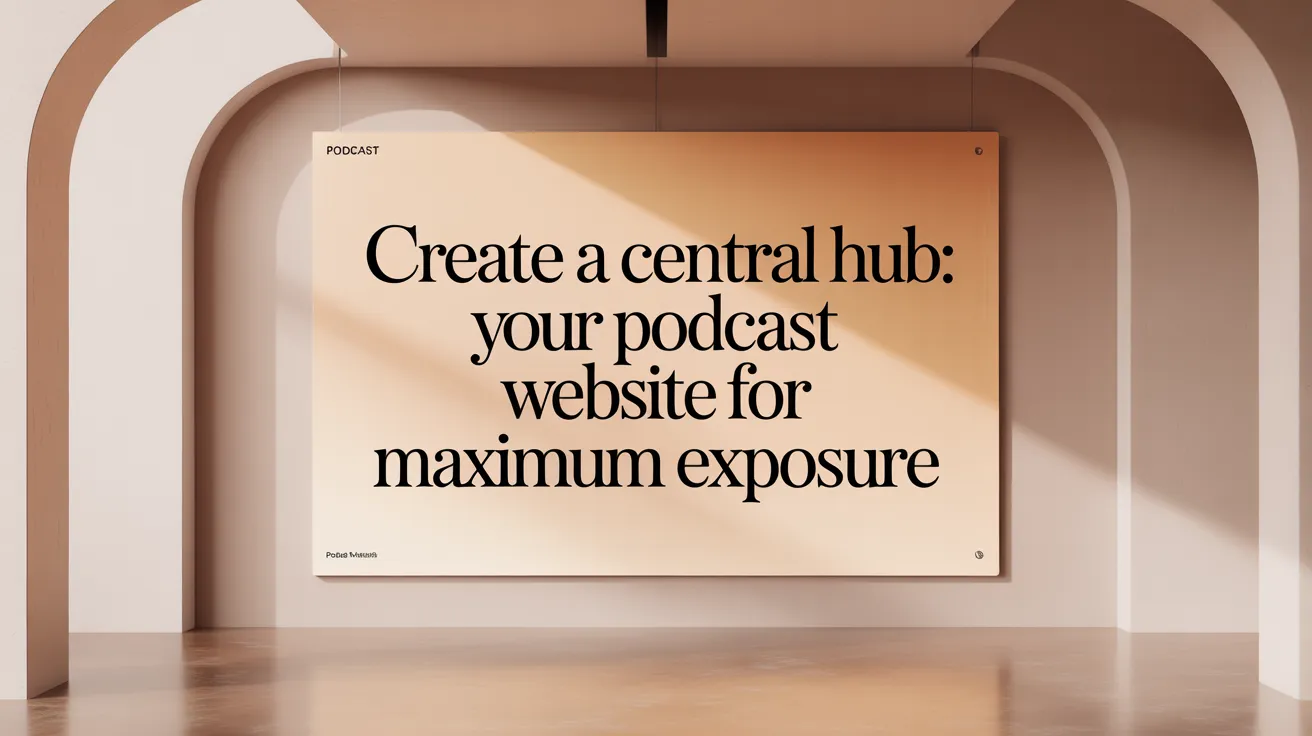 Create a Central Hub: Your Podcast Website for Maximum Exposure
