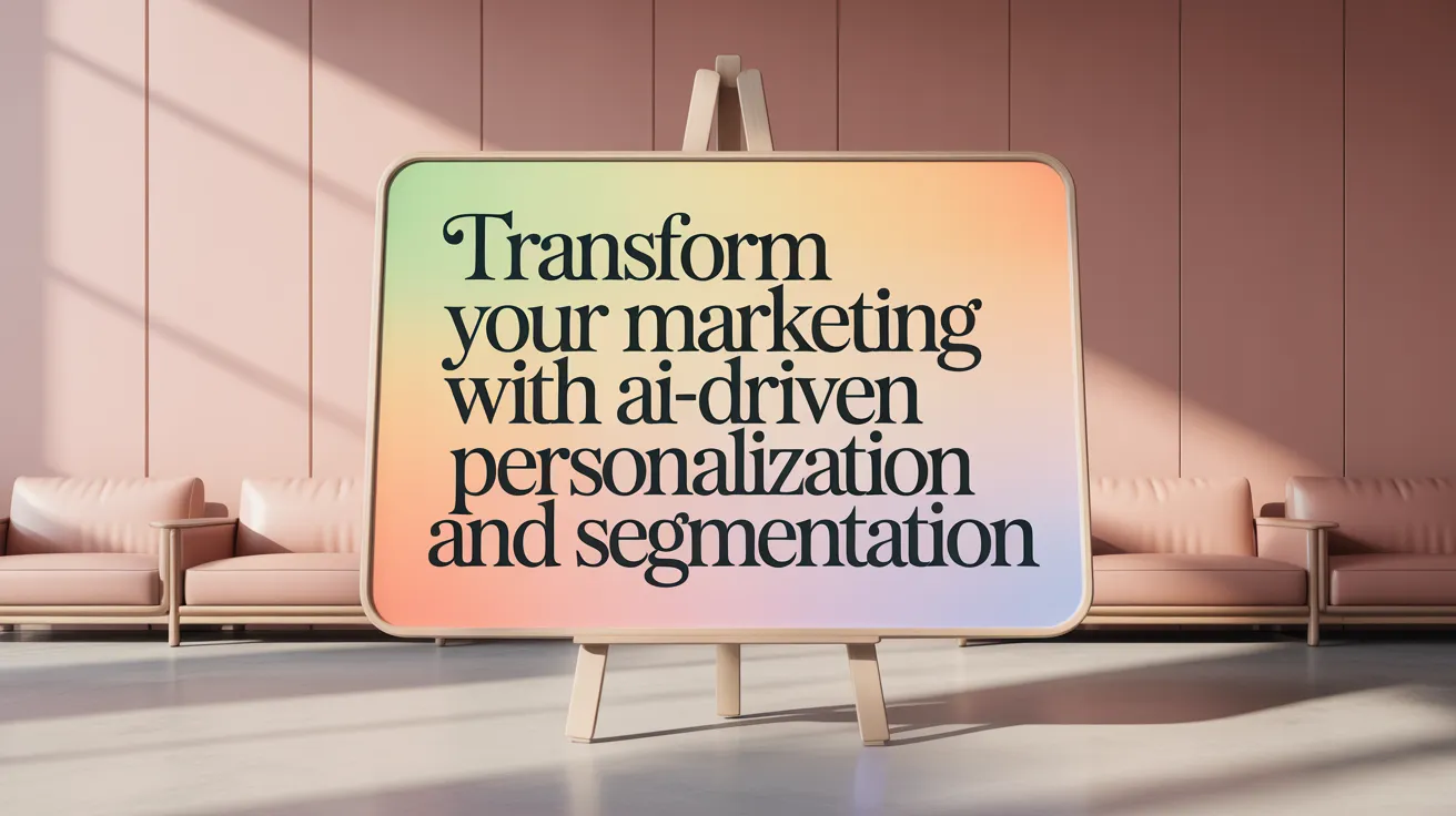 Transform Your Marketing with AI-Driven Personalization and Segmentation