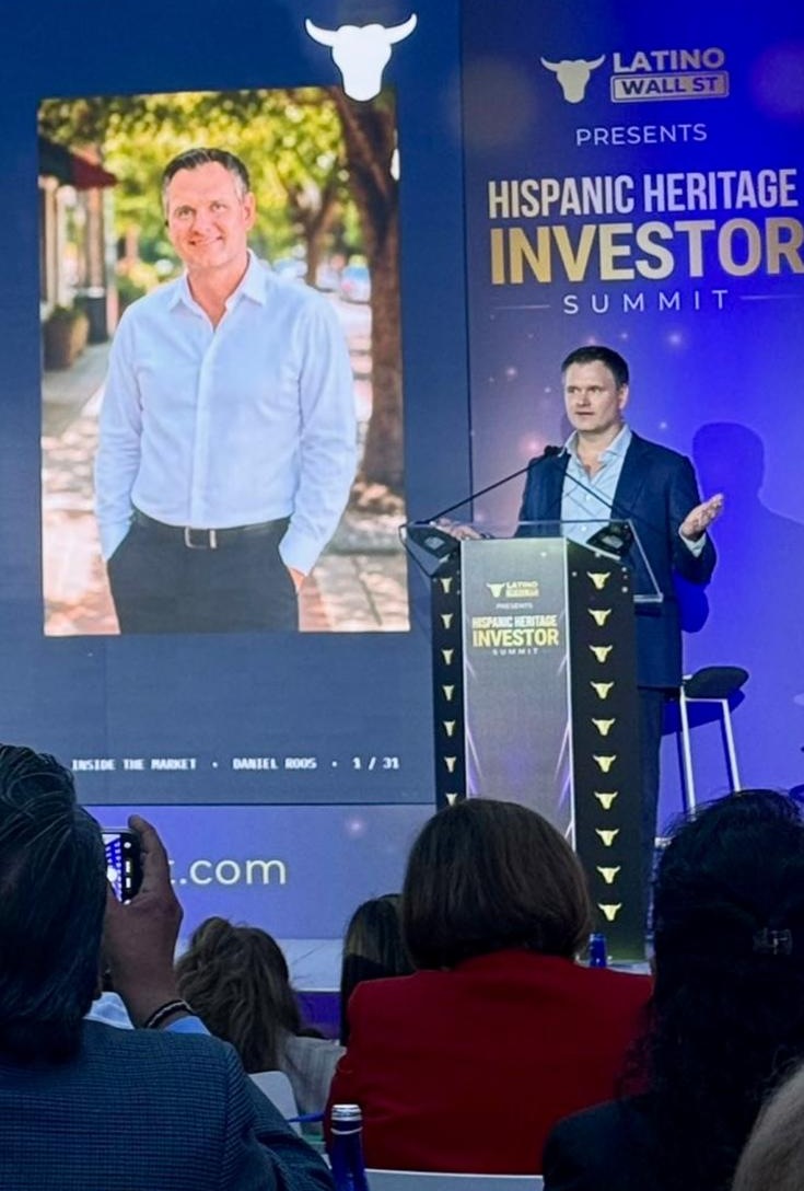 Daniel Roos speaking at the Hispanic Heritage Investor Summit, Miami, September 2026