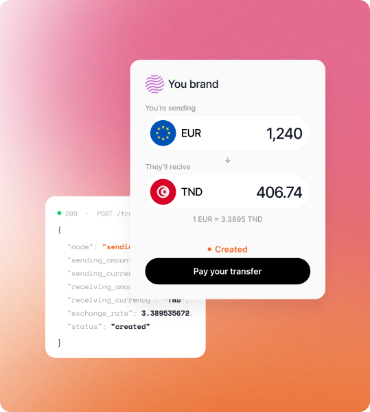 Remittance API integration with Triple-A API