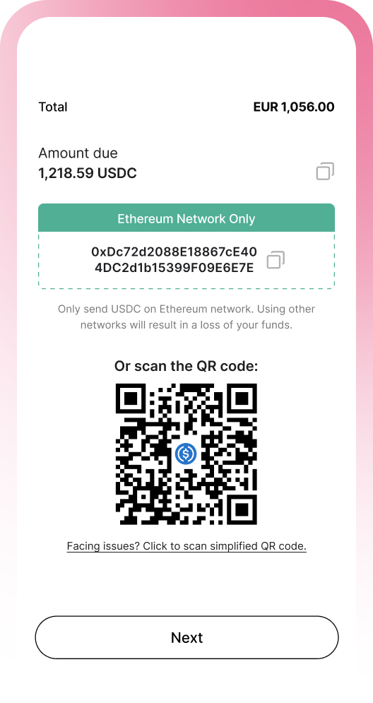 Payment options