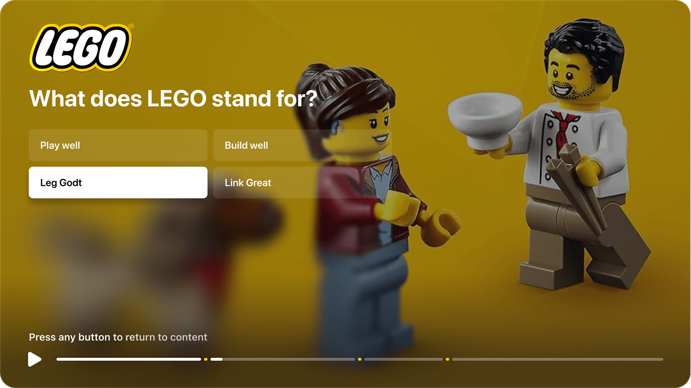 StreamLayer Interactive Trivia Pause Ad Unit 