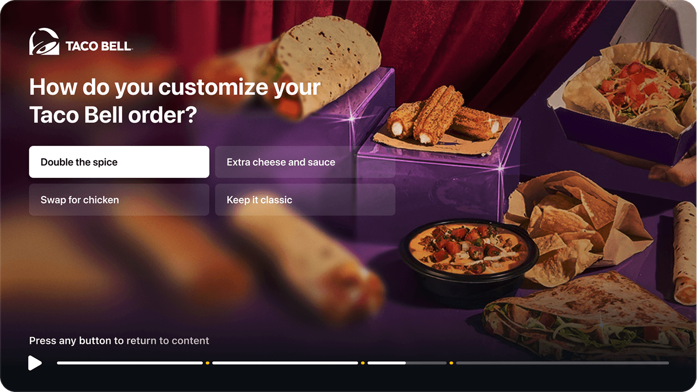 StreamLayer Interactive Poll Pause Ad Unit 