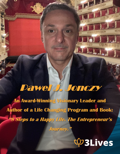 Image of Pawel J. Jonczy, 3Lives Founder and Webinar lector.