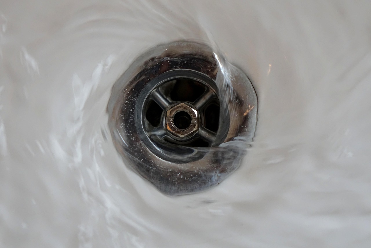 Sink drain.