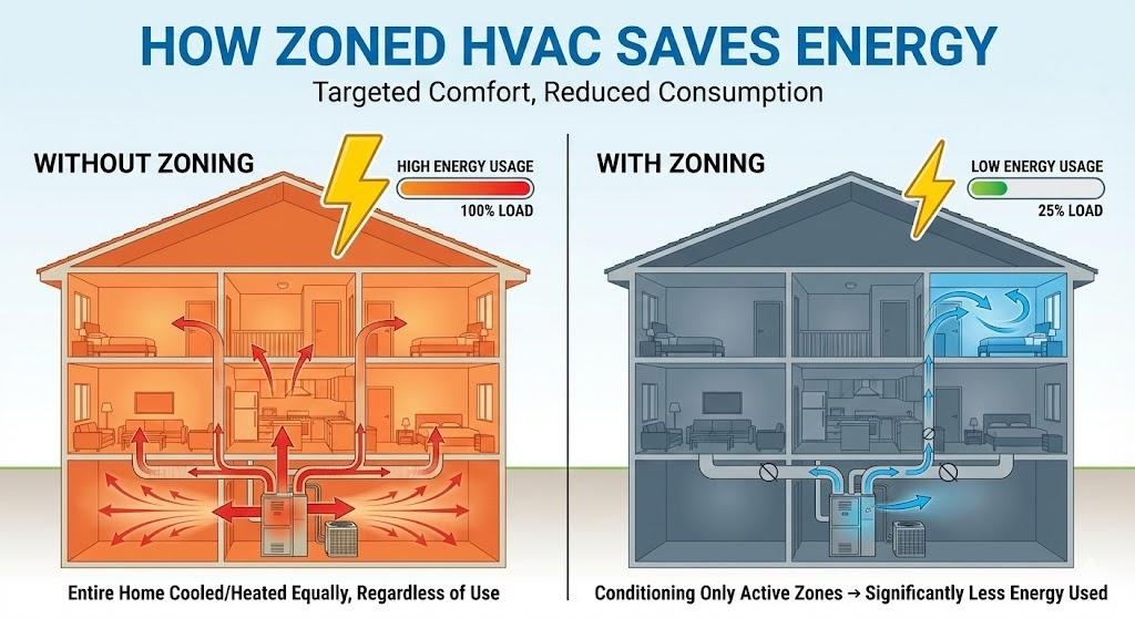 How Zoned HVAC Saves Energy