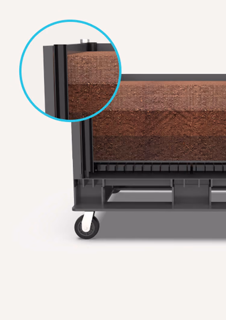 garden bed image showing air ventilation