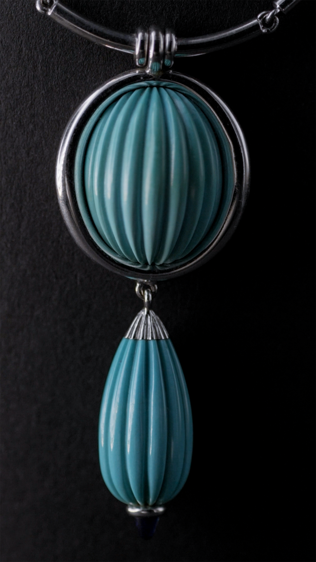 Türkis-Set mit Ring und Collier von Georg Hornemann