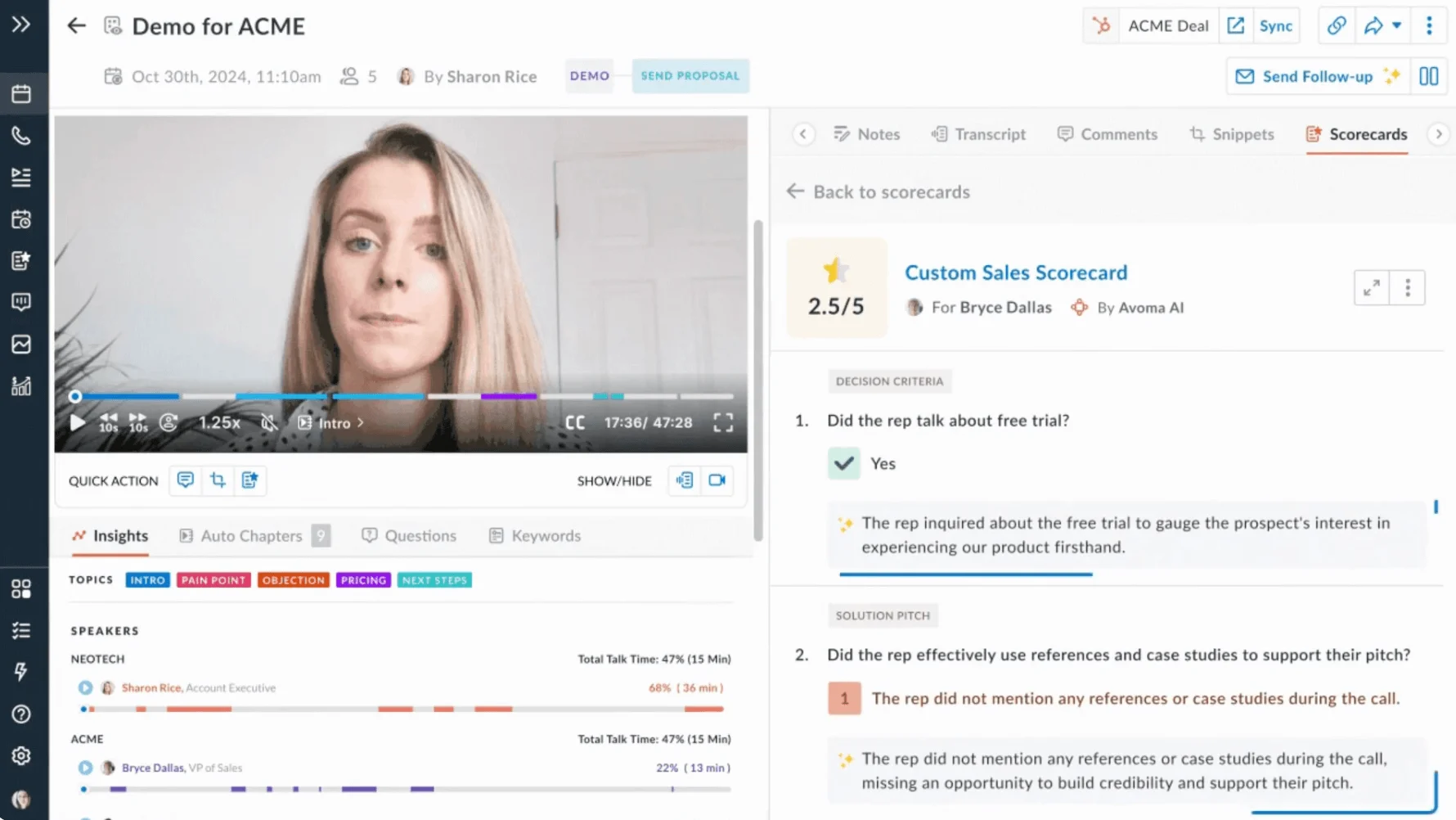 Avoma: For Teams That Live in Their Pipeline