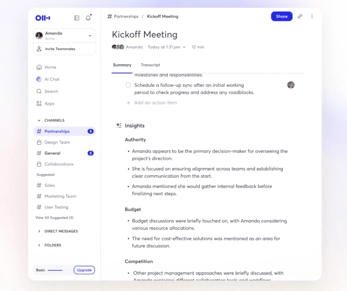 Otter.AI: The Classic AI note taking app