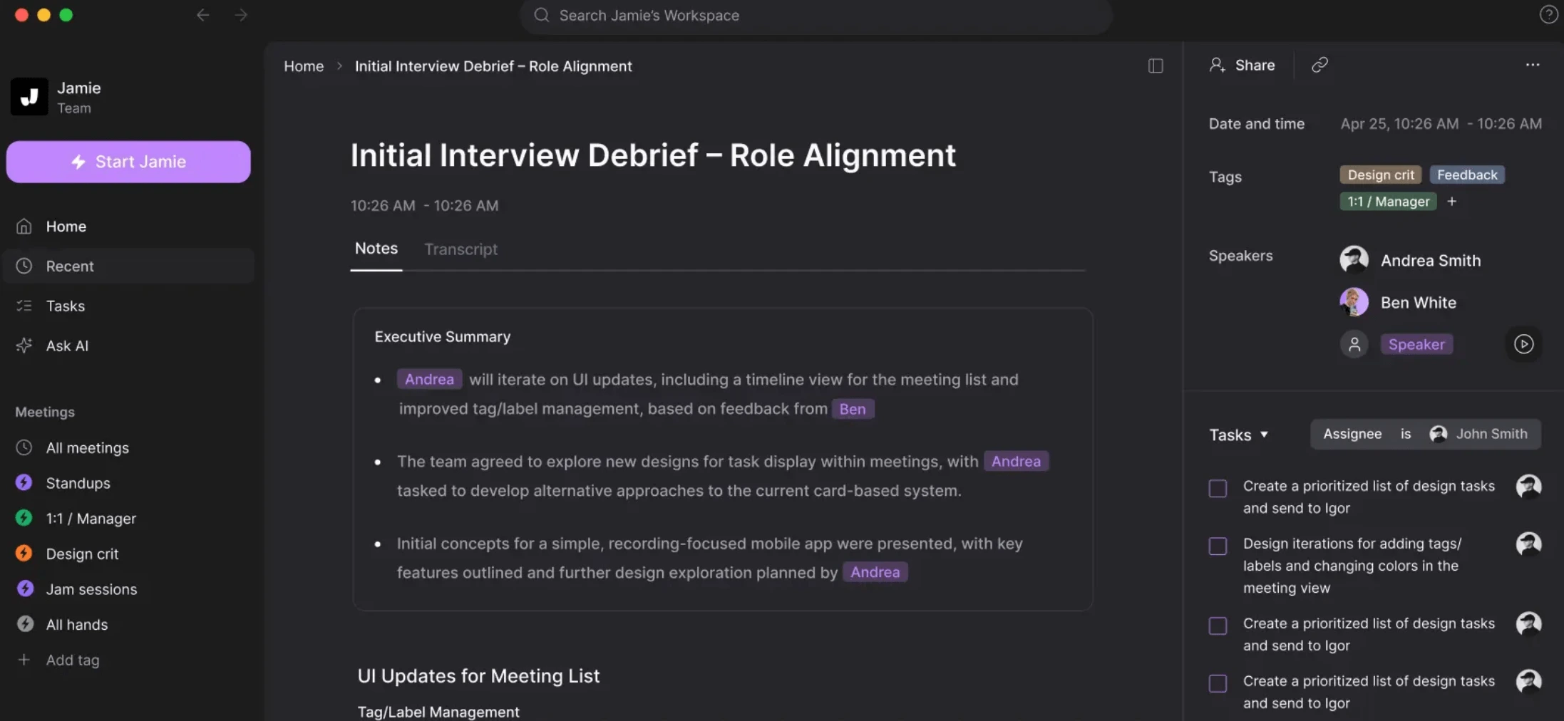 Jamie: Real-Time Simplicity for Busy Teams
