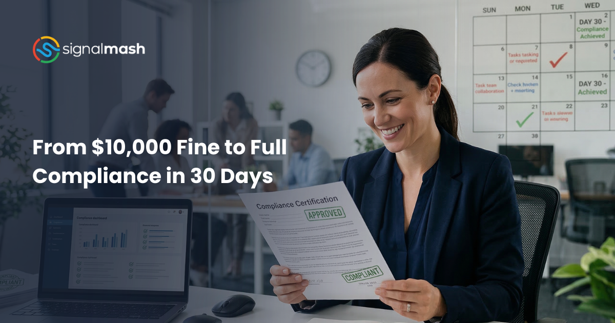 From $10,000 Fine to Full Compliance in 30 Days