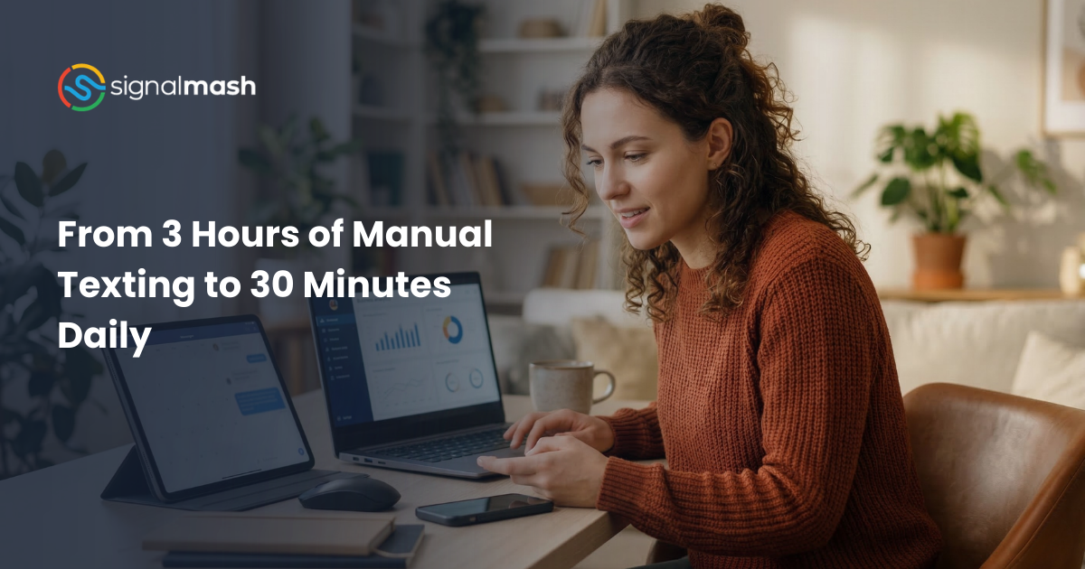 From 3 Hours of Manual Texting to 30 Minutes Daily