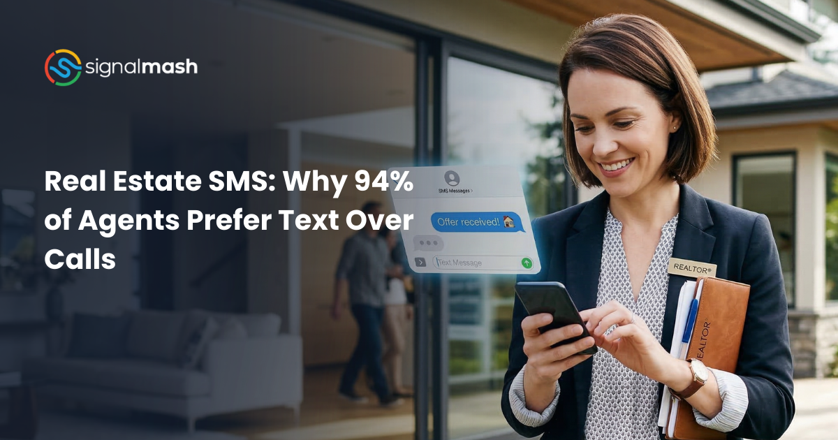 Real Estate SMS: Why 94% of Agents Prefer Text Over Calls