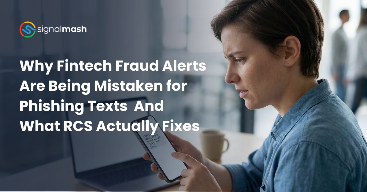 Why Fintech Fraud Alerts Are Being Mistaken for Phishing Texts  And What RCS Actually Fixes