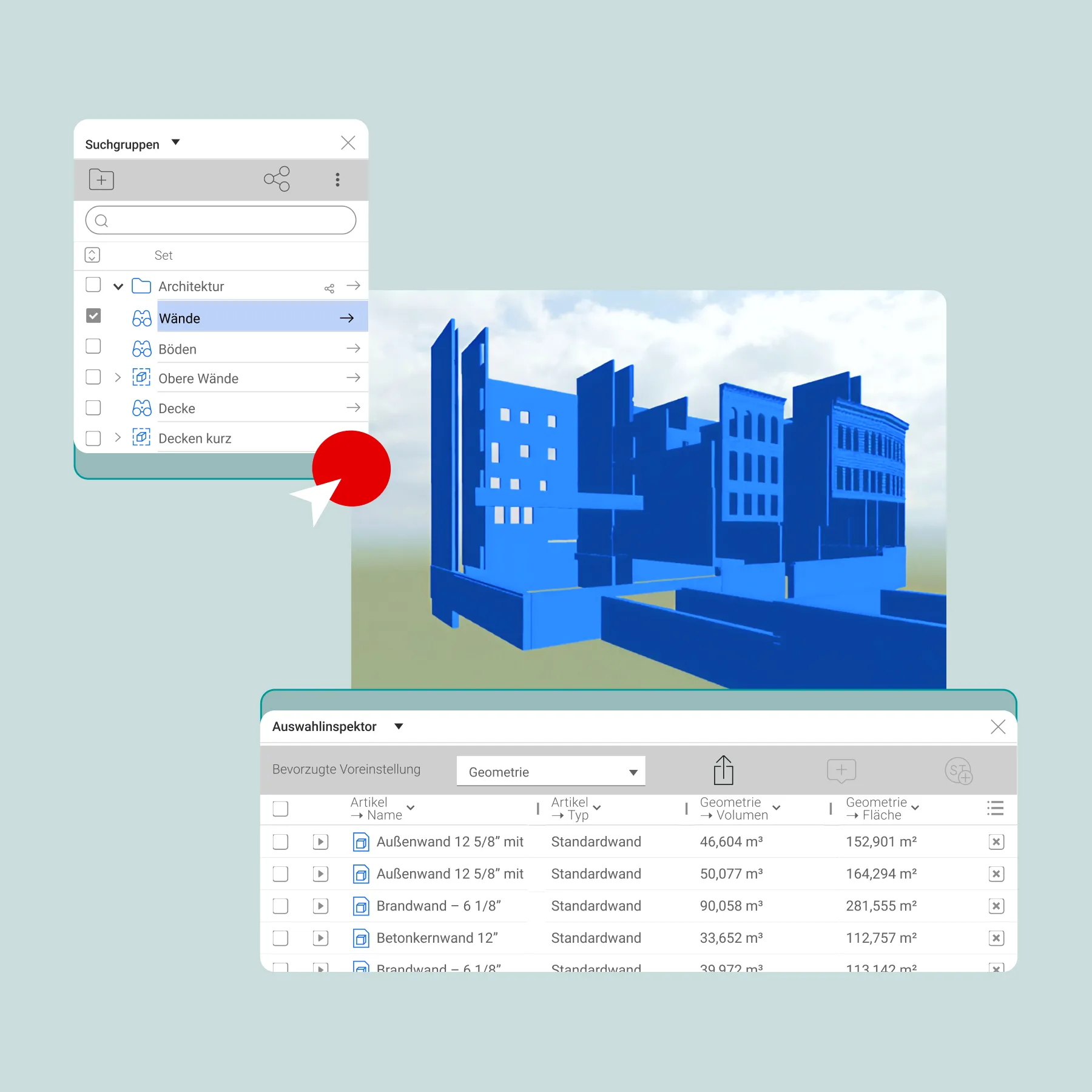 Dashboard mit Einblicken in Projektintelligenz
