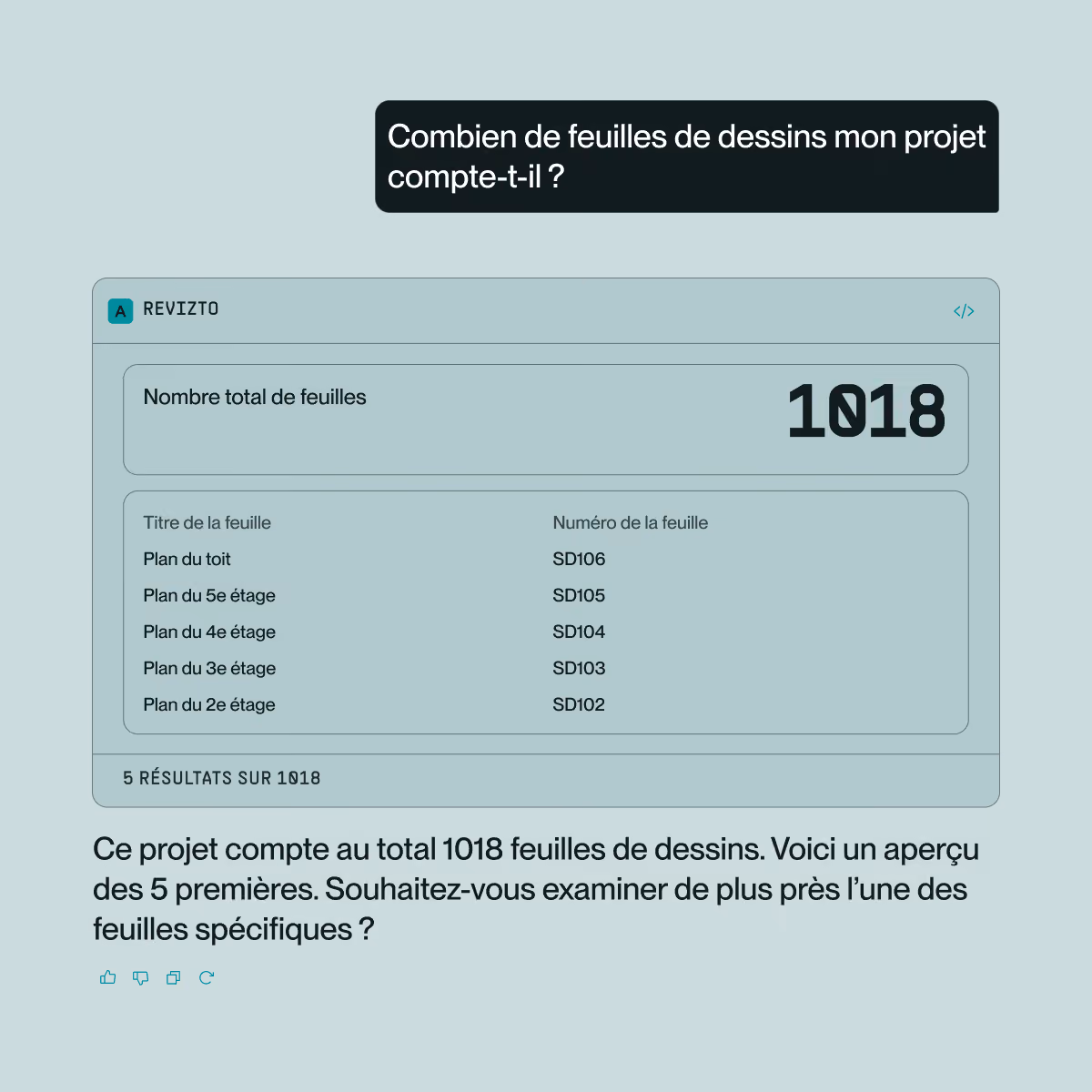Posez une question à votre projet. Obtenez une réponse.