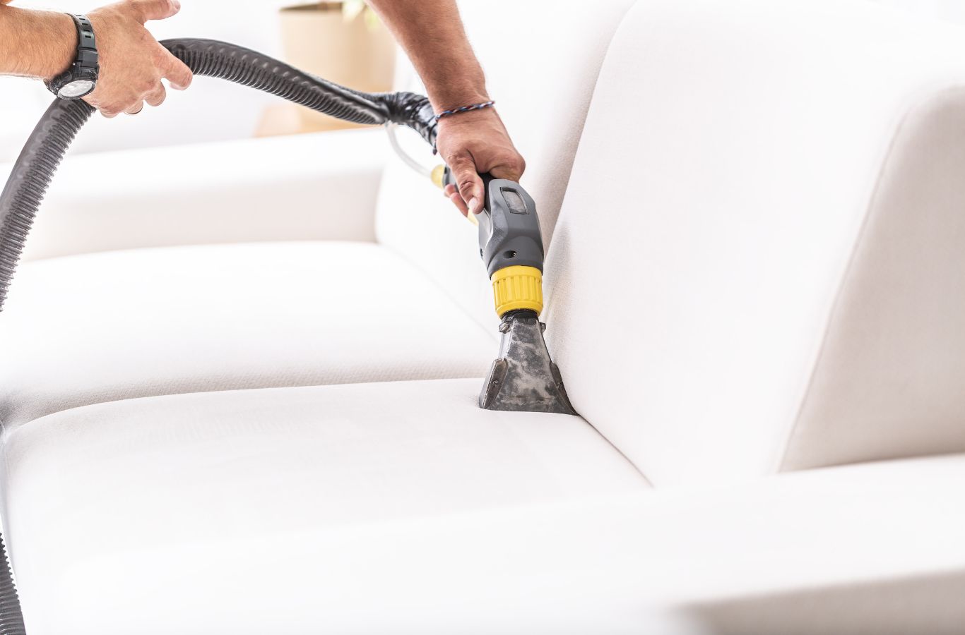 A CJM Cleaning expert deep cleaning a home in Somerset County, NJ, ensuring a healthy and allergen-free environment.