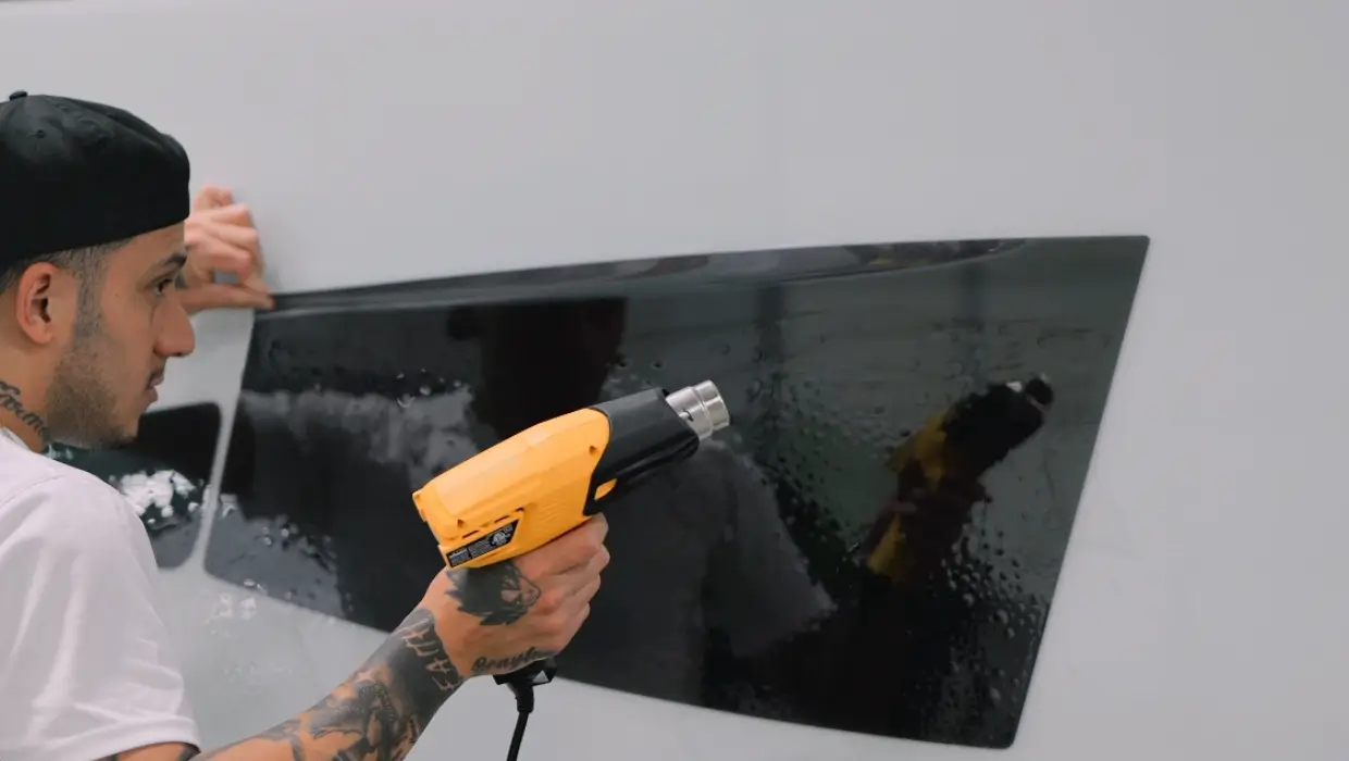Video thumbnail for Top Shelf Tint's window tint installation video.