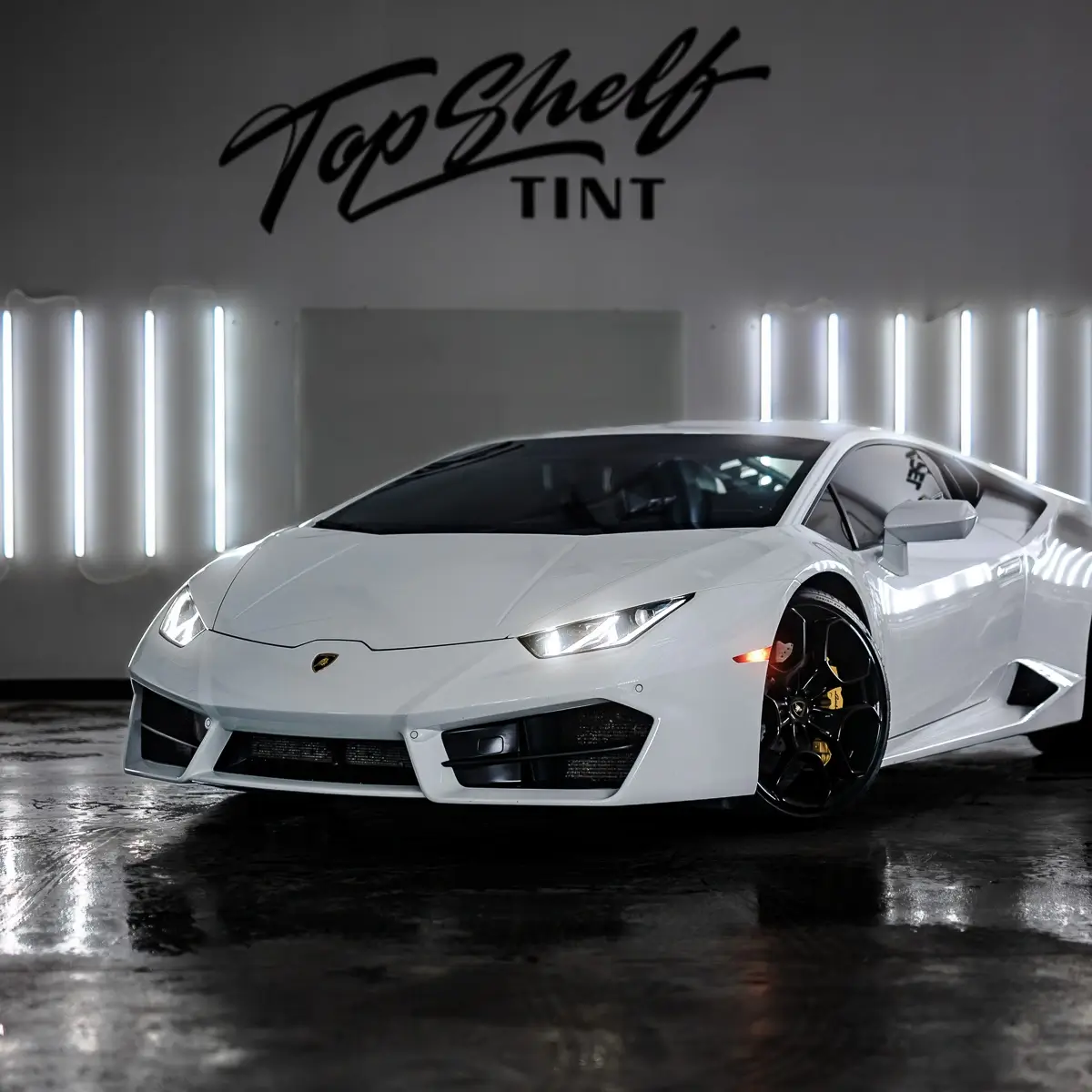 Ceramic Window Tint installed on a Lamborghini  