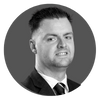 A black and white photo of John McIntosh - Senior Mortgage & Protection Broker