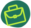 a green suite case icon