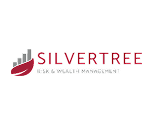 a red silvertree logo on white background