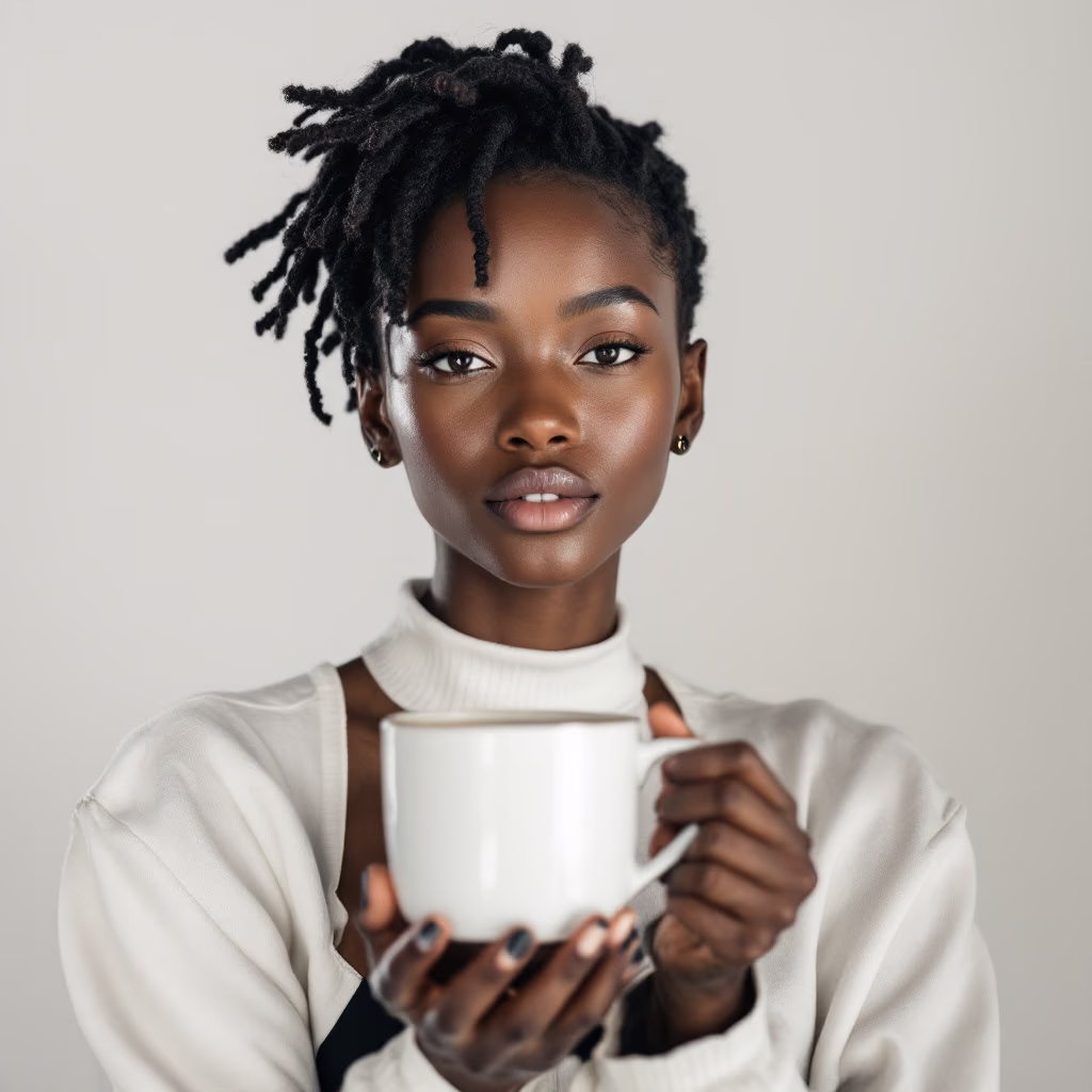 [headshot] image of customer (for a coffee shop & cafe)