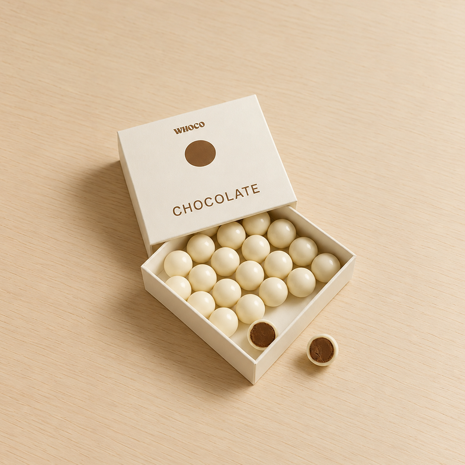 Choko: minimalist packaging concept for a chocolate box, view 5.