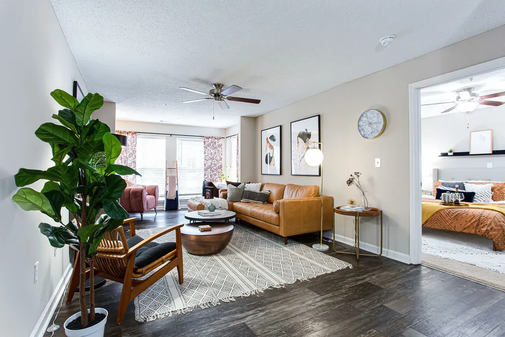 Fully furnished living room