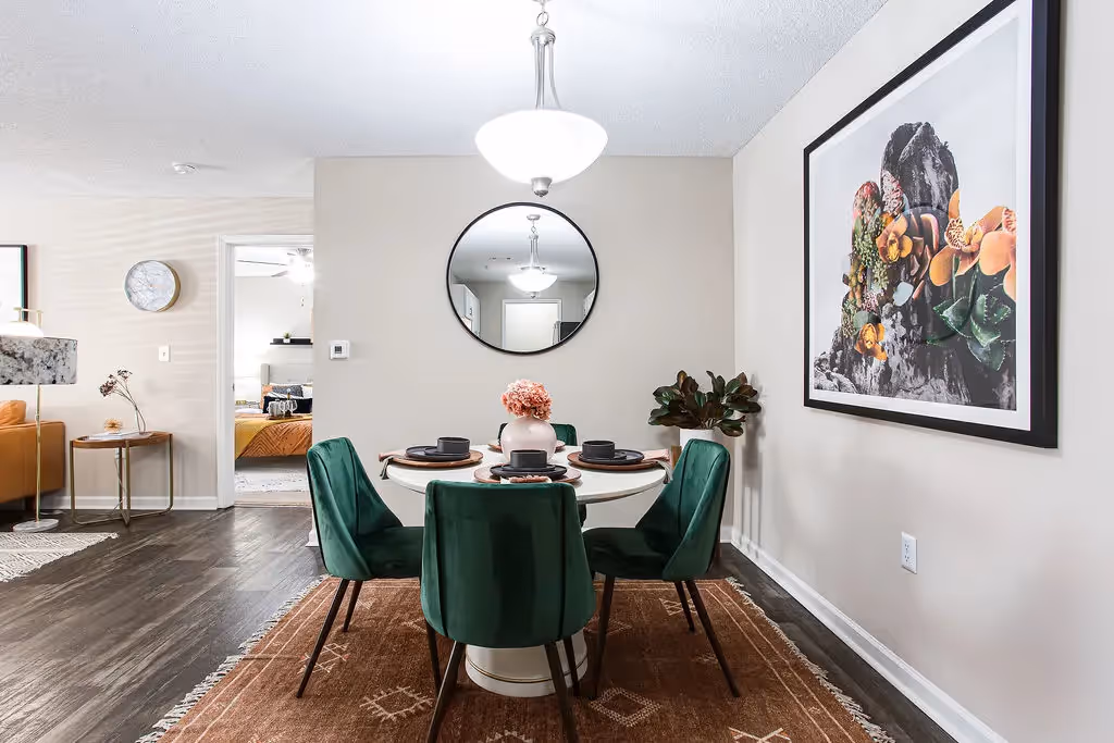 Dining room table and chairs