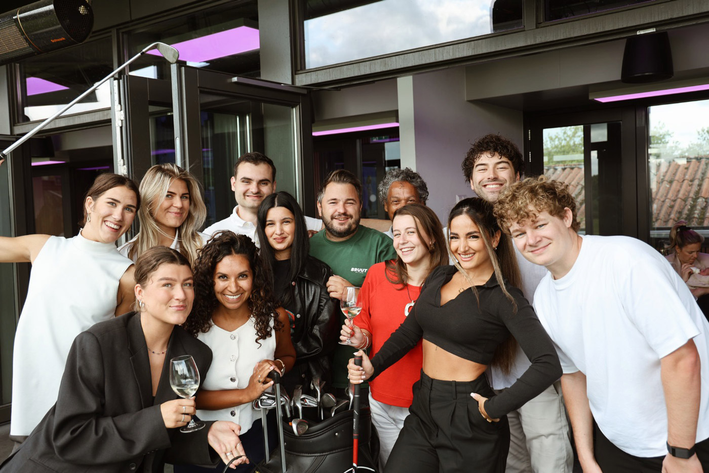 Team Blendrs op een bedrijfsuitje
