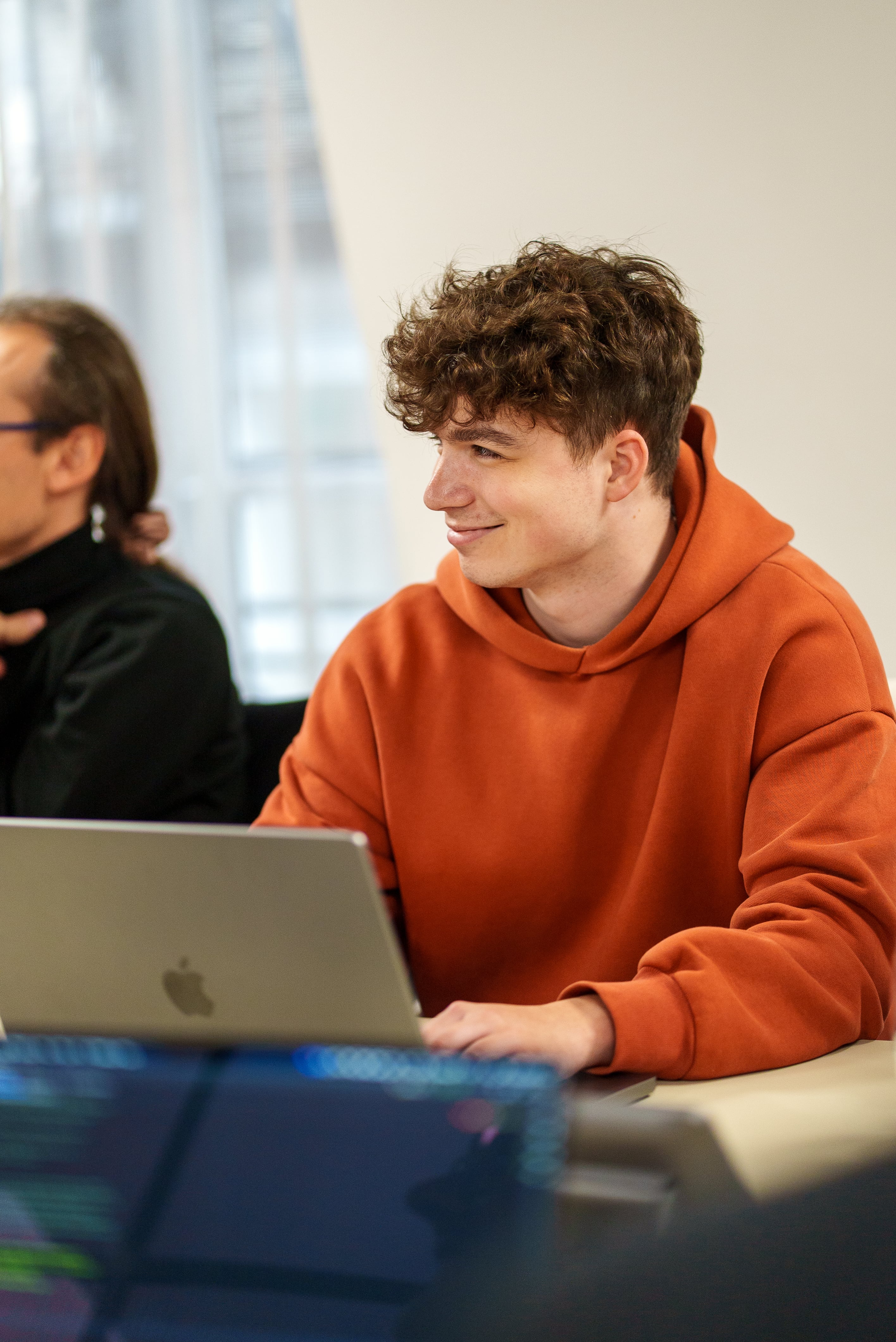 Sibylla team members collaborating in a business meeting.