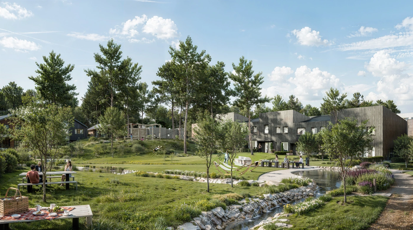 radiance-visual-architecture-3D-render-rendering-pond-in-neighborhhood-park