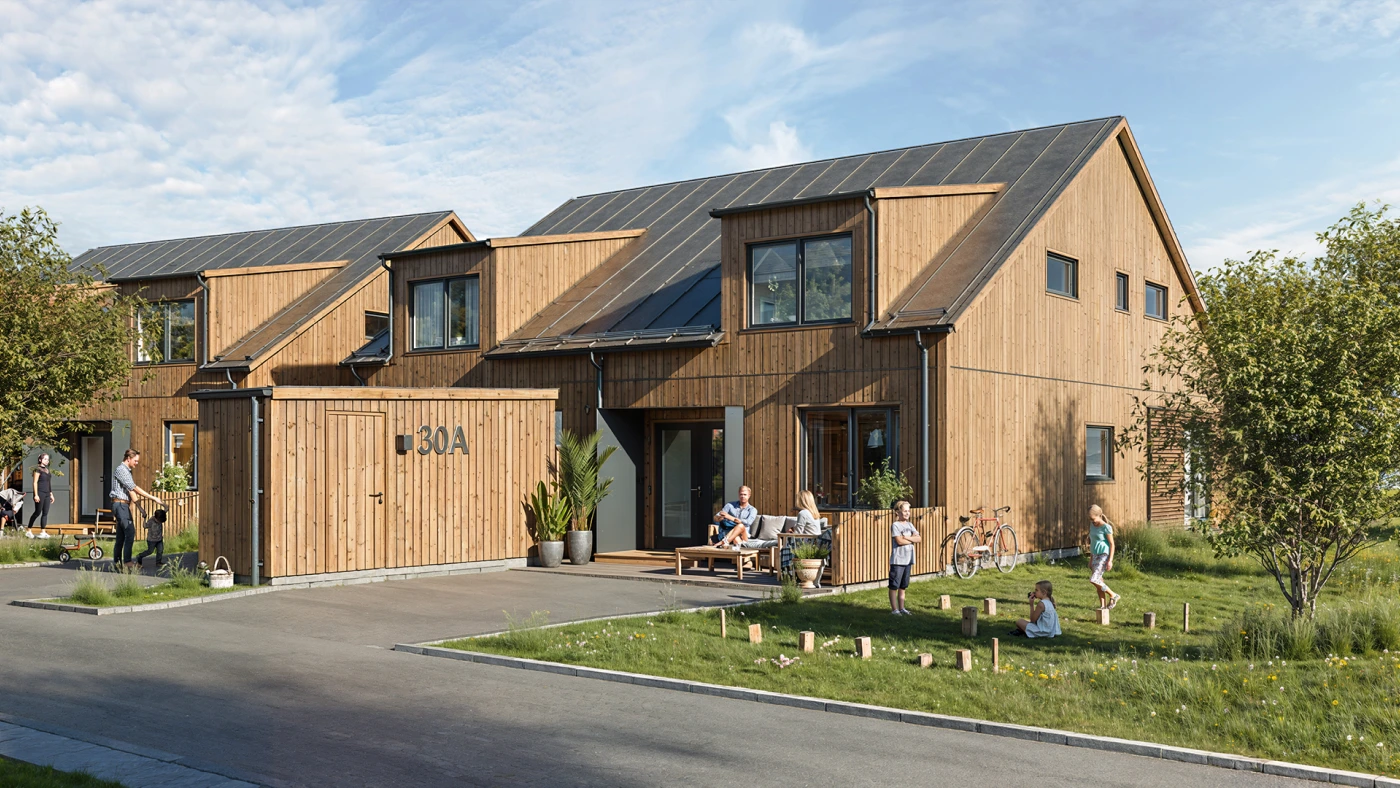 radiance-visual-architecture-3D-render-rendering-sweden-lake-residential-houses-street-facade-2