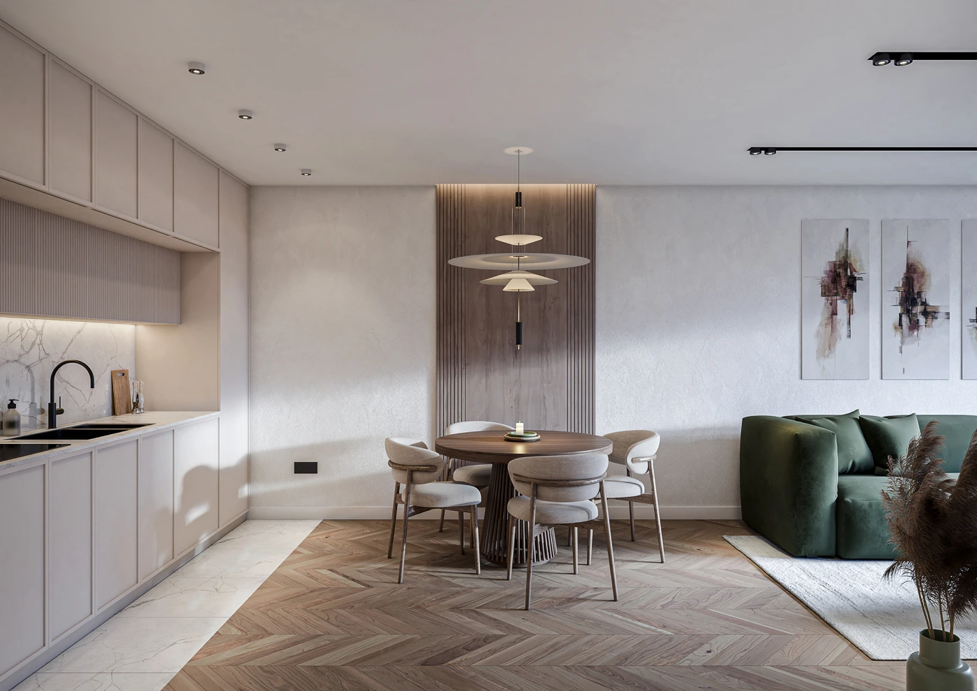 radiance-visual-real-estate-3D-render-rendering-dining-set-in-kitchen