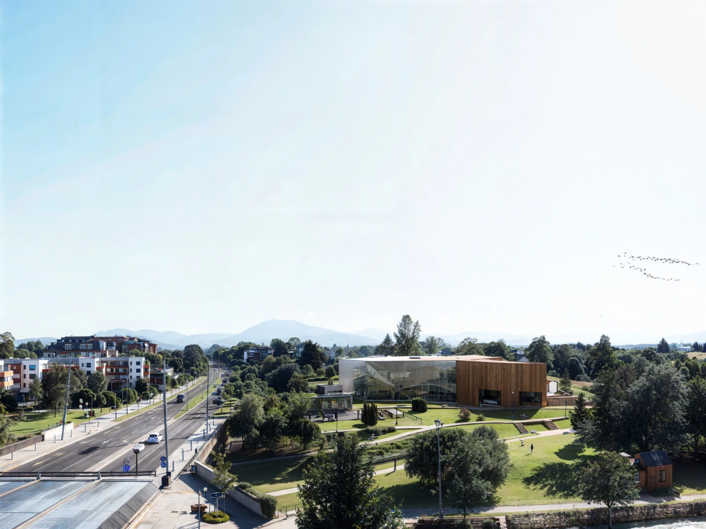 radiance-visual-architecture-3D-render-rendering-museum-view-from-distance