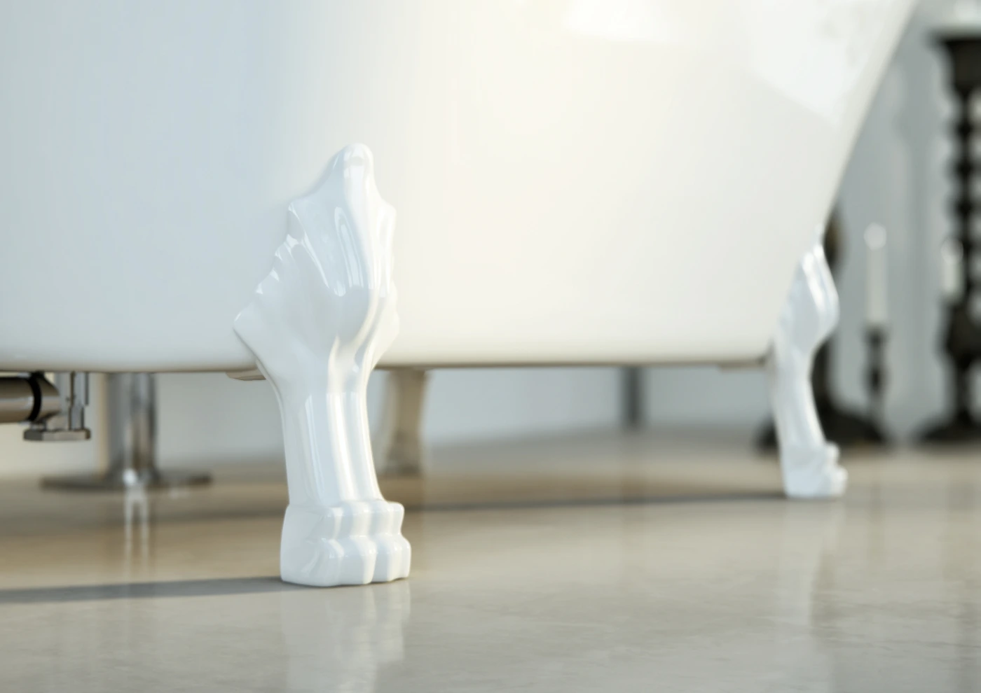 radiance-visual-product-3D-render-rendering-white-bathtub-with-elegant-white-legs