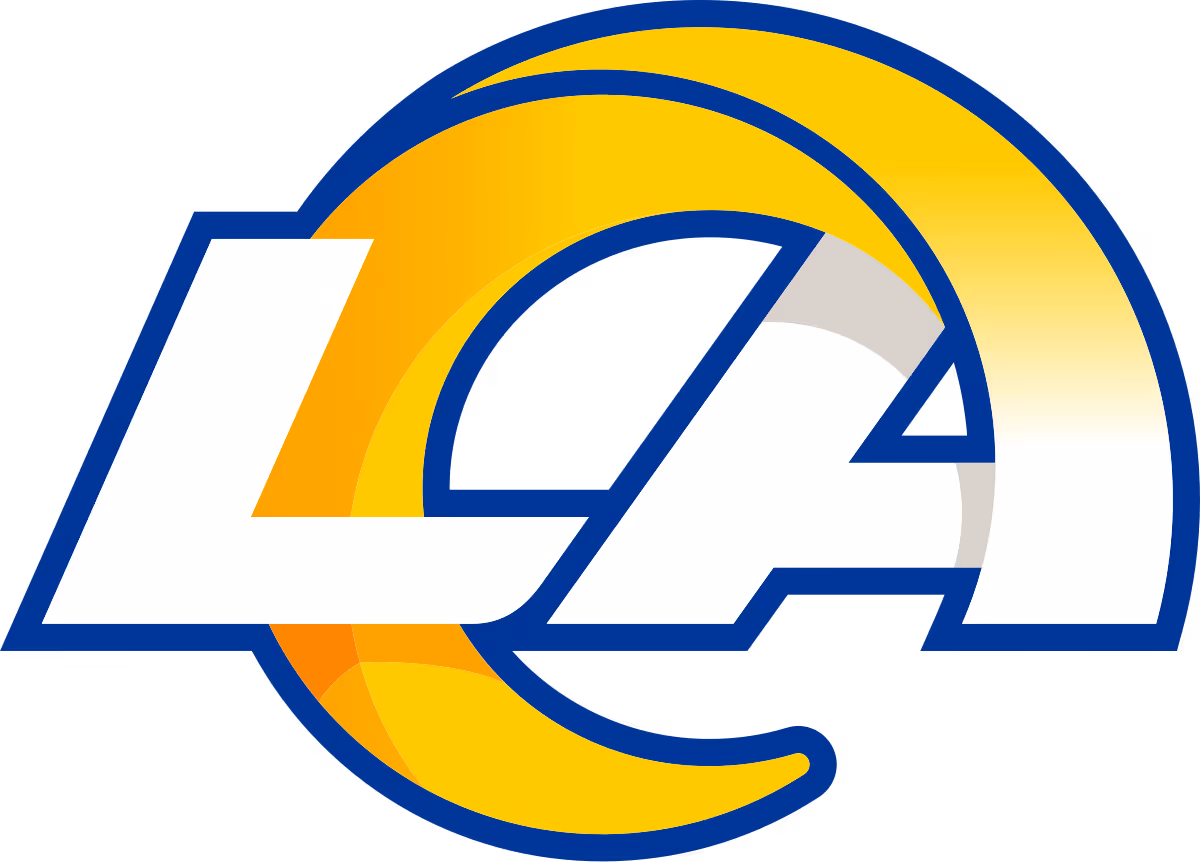 Official logo for the Los Angeles Rams, an NFL partner.