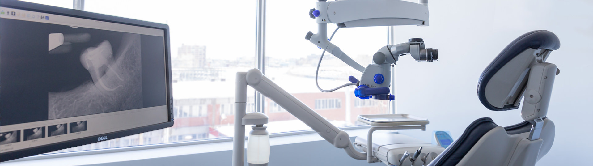 Photo of a scan and microscope