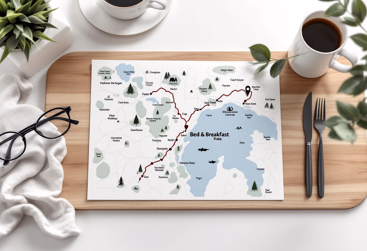 image of map to find the location for a bed & breakfast