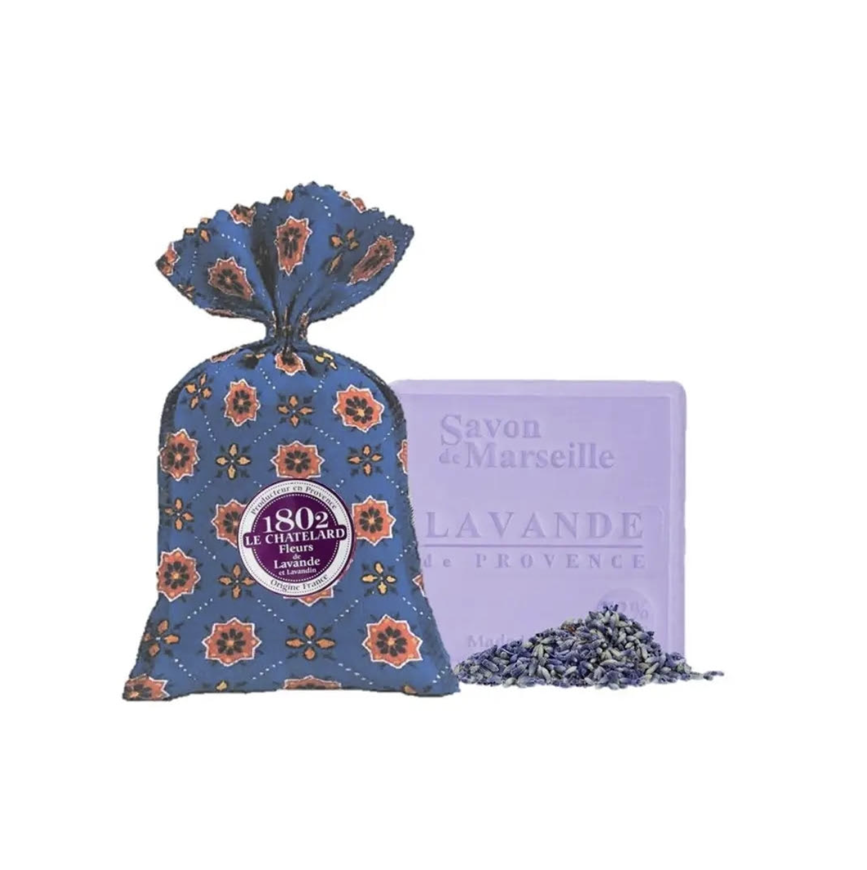 Faites vous plaisir avec ce lot contenant un Savon de Marseille lavande de Provence format carré et un sachet de Lavande et lavandin. Notre Savon extra doux est composé de 72% d'huiles végétales au minimum, ce qui permet d'hydrater parfaitement votre peau. Le sachet de fleurs est idéal pour parfumer une pièce ou les vêtements dans une penderie ou armoire. La Lavande et le Lavandin sont au cœur de ce lot Made in Provence.
Dimensions : 9cm (l) x 24cm (h) x 3cm (p)
non testé sur les animaux
fabriqué en France
Ingrédients : Sachets de lavande et de lavandin : fleurs de lavande et de lavandin
Savon: Sodium olivate , sodium cocoate, sodium stearate, acqa, parfum, prunus amygdalus dulcis oil, glycerin, soium chloride, tetrasodium glutamate diacetate, linalool, sodium laureth sulfate, o-phenylphenol, CI 51319
poids 120 g