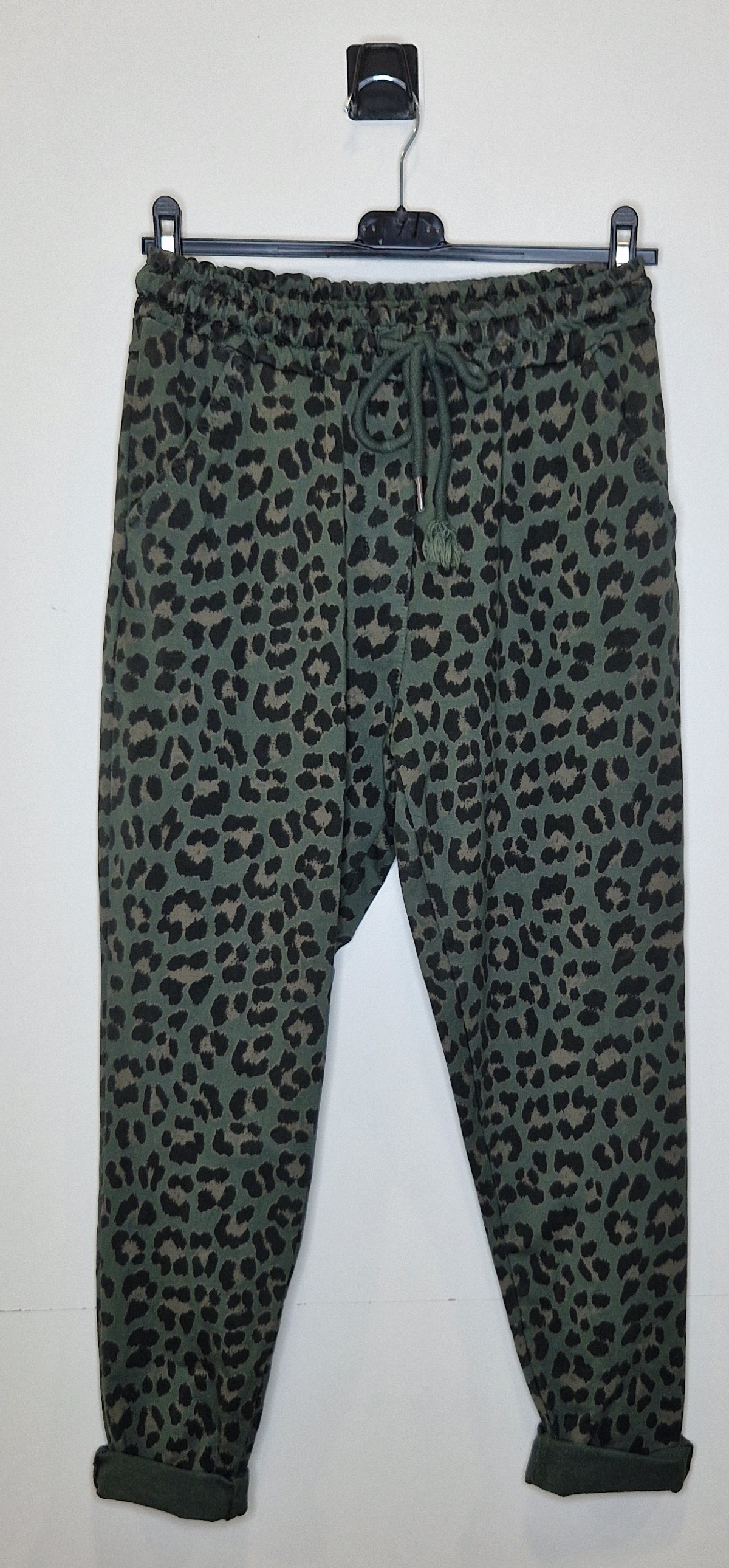 pantalon grande taille imprimé léopard convient du 44 au 52
