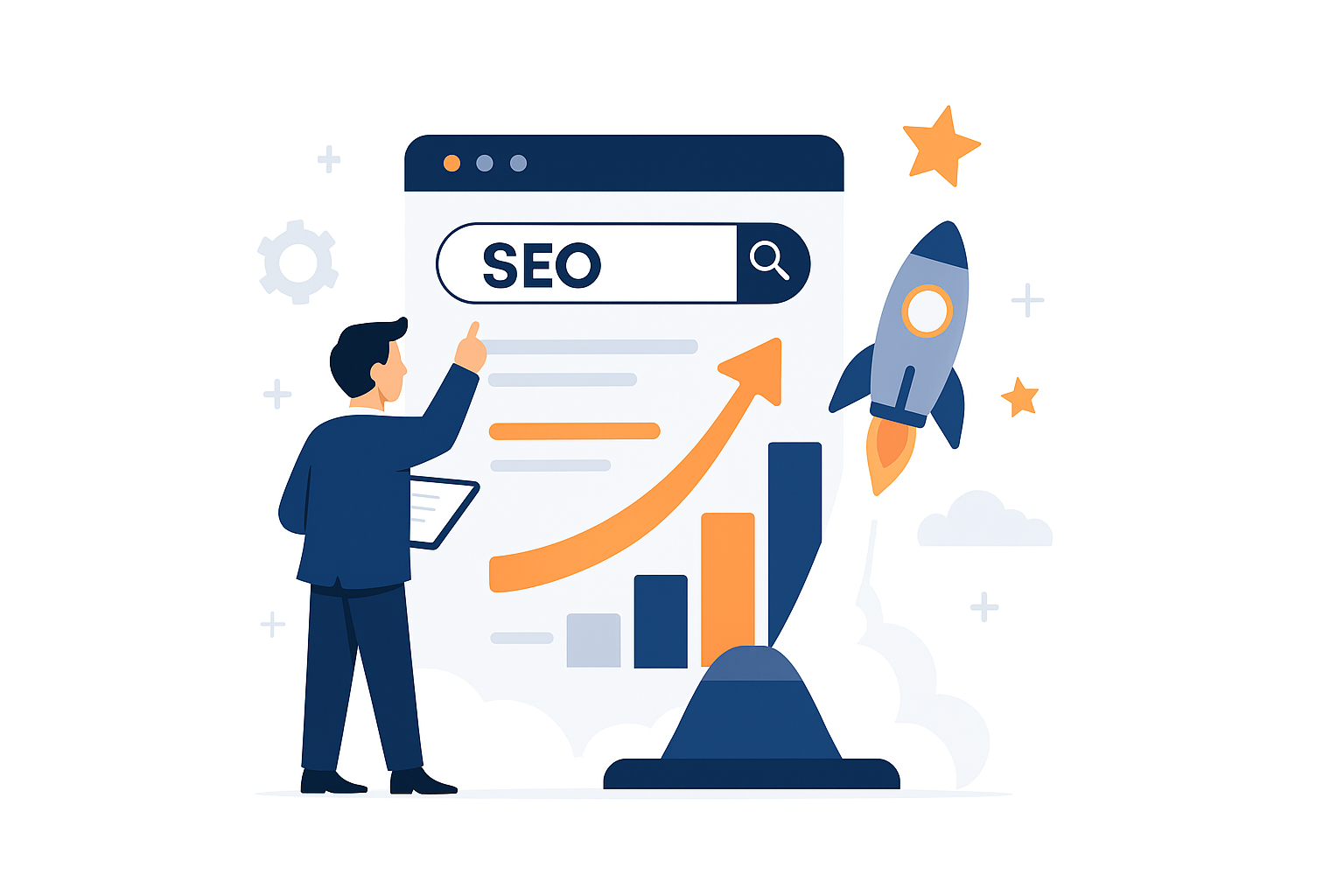 image of a business setting with digital devices