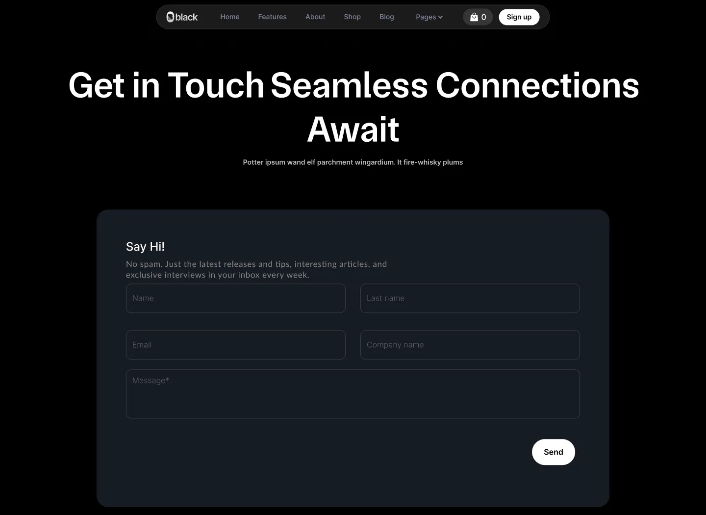 App Webflow Template -
Black Zero - Created by Wedoflow.com and Azwedo.com